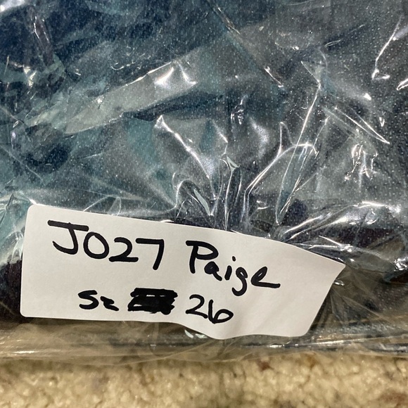 Paige Jeans Sz 26 Laurel Canyon Low-rise Bootcut Blue Embroidered Pockets - Picture 9 of 9